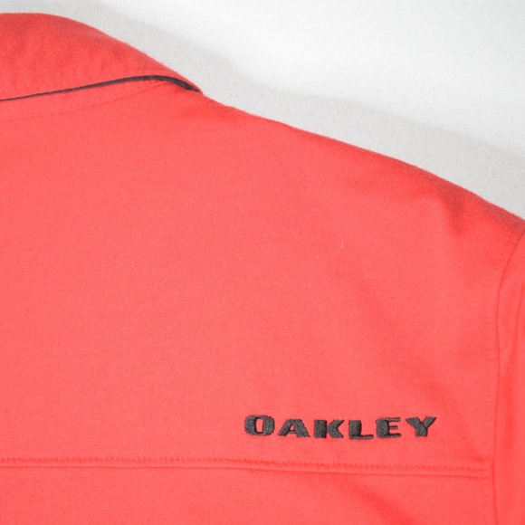 Oakley Polo Short Sleeve Shirt Size Large – Red - Picture 5 of 7